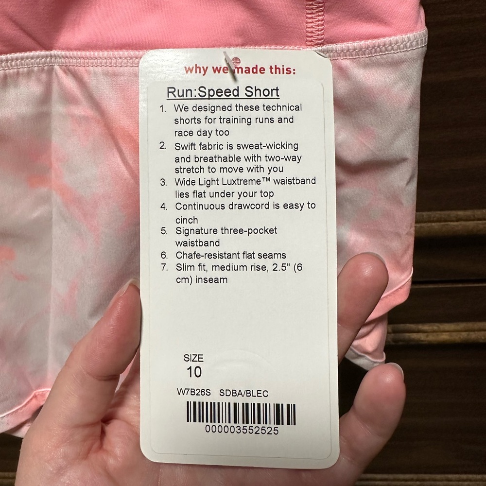 NWT Lululemon Run: Speed Short *2-way Stretch MR 2.5” Size 10 - Picture 2 of 6